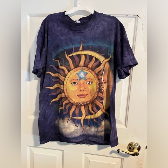 Delta Other - Delta Apparel Tie Dye Sun and Moon T-Shirt